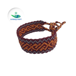 Fil à crocheter en velours ethnique à bas prix en gros, fil tressé écologique, bijoux faits à la main réglables, couleur personnalisée - Product Image 3