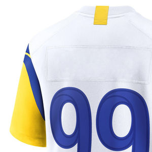 Yüksek kalite 100% Polyester amerikan futbolu Jersey özelleştirilebilir nefes kısa kollu üst takım elbise süblimasyon transferi - Product Image 5