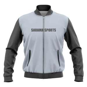 Veste universitaire bicolore OEM personnalisable, veste de l'équipe du lycée avec broderie personnalisée - Product Image 1