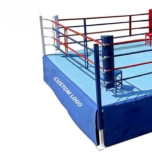 Cage de MMA professionnelle en gros, tapis de sol pour ring de boxe, jupe en tissu CORDURA, design durable et léger, cage carrée de compétition - Product Image 6