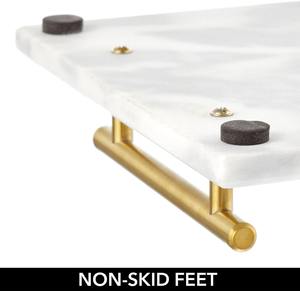 Ensemble de sous-verres rectangulaires blancs de qualité supérieure, faits à la main, modernes, luxueux, écologiques, en marbre, absorbants, pour boissons - Product Image 4