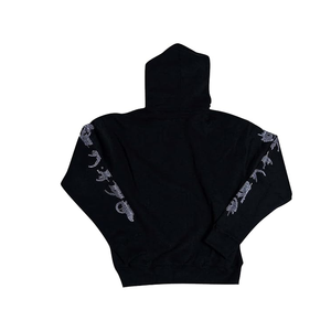 Sudaderas con capucha de algodón 100% para hombre de etiqueta privada con diseño personalizable de diamantes de imitación para la temporada de invierno - Product Image 2