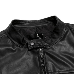 Latest Design <b>Winter</b> <b>Leather</b> <b>Jacket</b> with Stand Collar Waterproof and Breathable Advanced Protection and Removable <b>jacket</b> for men - Product Image 3