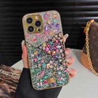 Étui de téléphone portable en TPU de marque de luxe, design électro-plaqué, coque arrière pour iPhone 12 13 14 15 16 17 Pro Max, accessoires