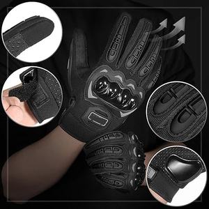 Gants de moto antidérapants en cuir du Pakistan - Product Image 3