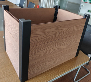 Jardinières et pots de fleurs en bois composite WPC pour la décoration extérieure de la maison et du jardin Jardinière facile à faire soi-même en bois et plastique WPC pour le jardin - Product Image 4