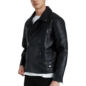 Chaqueta de Cuero Genuina para Hombre 2025, Moderna y Elegante, con Logotipo Personalizado, Novedades, Mejor Fabricación, MOQ Bajo - Product Image 2