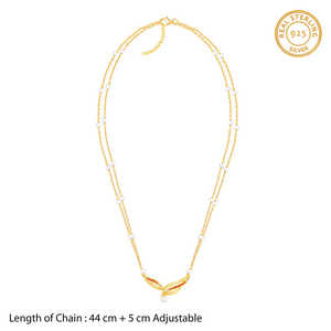 Collier de perles Mahadevi dorées - Product Image 4