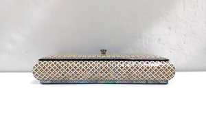 Boîte à bijoux en bois artisanale de luxe avec incrustations de nacre, organisateur de rangement décoratif pour bagues, boucles d'oreilles, colliers, bracelets - Product Image 2