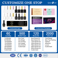 Kit de Vernis à Ongles Semi-Permanent Professionnel, Fabrication Personnalisée, Couleurs au Choix, Gel UV 15ml, Marque Privée