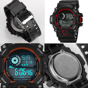 Reloj Deportivo Inteligente para Hombre, con Esfera Grande, Multifuncional, Pantalla LCD, Correa de Silicona, Caja de Plástico, Alarma - Product Image 2