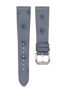 Montres unisexe de luxe en gros bracelets en cuir d'autruche véritable gris mince rectangle à la mode marque étanche pour l'exportation en vrac - Product Image 2