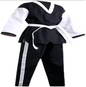 Lightweight 7oz Polyester/Cotton Martial Arts Karate Student Gi <b>Elastic</b> Drawstring Uniform for Adults with Free <b>Belt</b> Custom Logo - Product Image 4