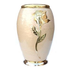 Urna de cremación grabada en níquel blanco agradable ataúd de almacenamiento de cenizas de Metal de estilo americano para adultos - Product Image 6