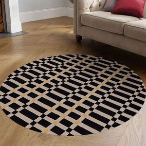 <b>Round</b> Shaped Design Hand Tufted Custom Rug High Quality Area Rug for Dining, Hall, Drawing, Play Room - Product Image 3