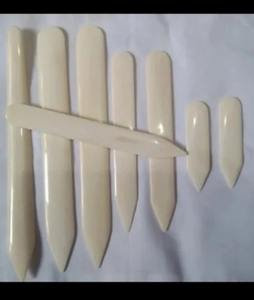 Custom Size Polished Waterproof Organic Material Love Style Bone <b>Folder</b> Scoring Folding Creasing Tool for Paper Leather craft - Product Image 5