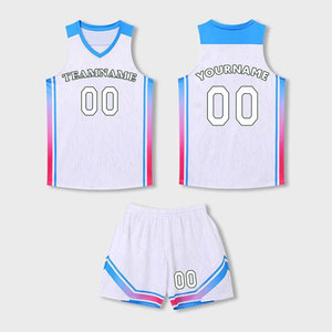 Conjunto de Jersey y pantalones cortos sin mangas de secado rápido personalizado para torneos de baloncesto de verano y partidos de entrenamiento - Product Image 5