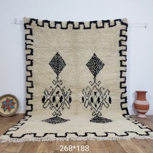 Tapis marocains faits à la main en laine, authentiques tapis berbères, laine naturelle, artisanat artisanal, taille et couleurs personnalisables, haute qualité - Product Image 3