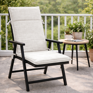 Coussins de chaise de jardin style loft 90x47x4cm, hydrofuges, légers, rembourrage en mousse, sangles de fixation, coussins d'extérieur - Product Image 1