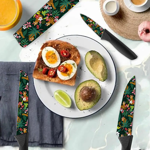 Prix Usine Nouvelle Tendance Couteau de Chef en Céramique 2 Pièces Ambidextre Compatible Lave-Vaisselle Manche en Plastique Durable pour Barbecue Livraison Rapide - Product Image 3