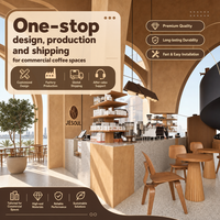 Comptoir de bar à café avec écran LED, présentoir, mobilier d'extérieur, table de café, mobilier d'hôtel, mobilier de restaurant, chariot de service alimentaire pour bar