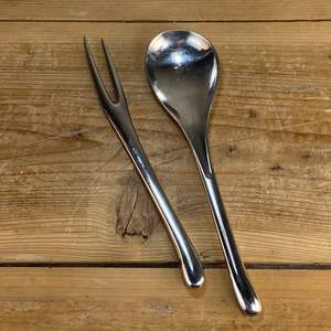 Cuchara de comedor con acabado mate negro Cuchara de cocina de estilo antiguo - Product Image 1