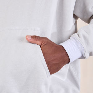 Sudadera con Capucha de Alta Calidad 100% Algodón Felpa para Hombre, Estilo Urbano, Hombros Caídos, Gruesa - Product Image 6