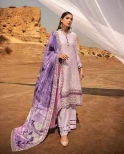 India Pakistán 2022 modelo Venta caliente brillante étnico Saree Panjabi hermoso traje de césped con Salwar Kameez longitud 150cm - Product Image 5