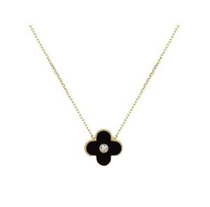Collana placcata in oro di quadrifoglio colorato Designer di lusso accessori per gioielli