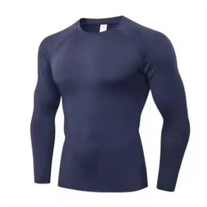 Rashguard de manga larga para hombre de la mejor calidad UPF50 Plain MMA sublimación impresa Winter Fitness Rush Guard con diseño de logotipo personalizado - Product Image 5