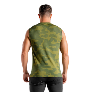 Camiseta sin mangas de algodón con estampado de verano para hombre, ropa de gimnasio de secado rápido, transpirable, con cuello en V, personalizable, deportes Umsomu de alta calidad - Product Image 2