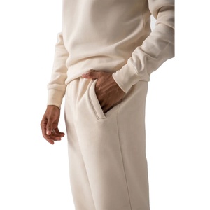 Luxe hommes sweat 100% coton polaire Long pull doux respirant tissu hommes sweat pour l'automne et l'hiver porter - Product Image 4