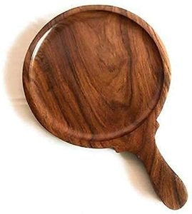 Plateau de service classique en bois avec poignée, couvercle et bol à chutney idéal pour les collations et les trempettes Tradebyd - Product Image 5