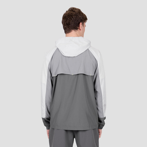 Ensembles coupe-vent à capuche court avec fermeture éclair pour hommes Training Jogging Wear Survêtements Logo personnalisé en nylon pour hommes été adultes - Product Image 2