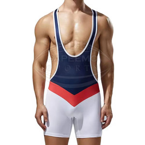 Combinaison de lutte professionnelle personnalisable de haute qualité, en tissu extensible doux, anti-humidité, design léger, bretelles, OEM - Product Image 5