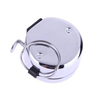 Compteur mécanique manuel en acier inoxydable argenté 0-9999 points, compteur métallique durable