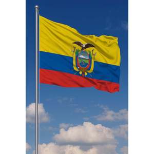 Customizable Digital-Printed Ecuador Outdoor <b>Flag</b> with Aluminum <b>Pole</b> Pennant Style Cotton Nylon or Polyester Material - Product Image 3