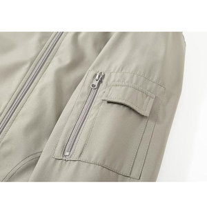 Meilleure vente 100% polyester satin soyeux Bomber veste hommes printemps démarreur Letterman Varsity veste OEM conception hommes vestes - Product Image 2