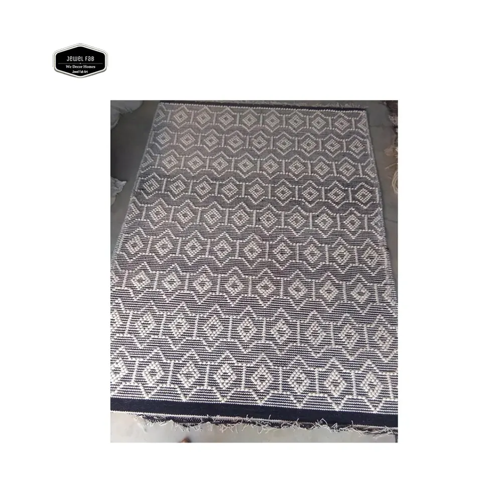 Prezzo all'ingrosso nuovo Design pavimenti tappeti e tappeti in cotone per la casa decorativi prezzo più basso tessuti a mano tappeti Kilim in iuta naturale