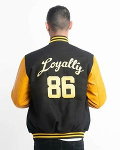 Servicio OEM Deportes Letterman Chaqueta Chenille Vintage Parche Chaquetas de béisbol Bordado en blanco Hombres Chaquetas de béisbol para hombre - Product Image 6