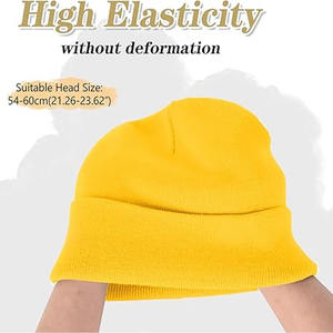 Casquettes d'hiver du fabricant F Skull Cap Bonnet en tricot avec logo téléchargé par Dress Sports - Product Image 2