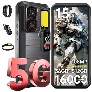 Smartphone robuste OUKITEL WP300 5G pour l'extérieur, écran 6,8 pouces FHD+, Android 15, IP68, batterie 16000 mAh, charge rapide 45 W, 36 (12+24) Go de RAM, 512 Go de stockage - Product Image 1