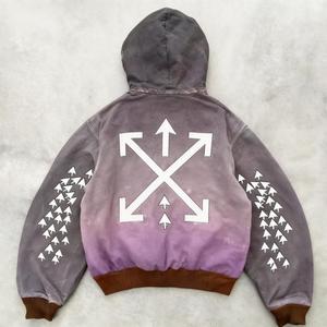 เสื้อฮู้ดดี้ผู้ชายแบบสั่งทำพิเศษ ปักลายสไตล์วินเทจ ล้างสีแบบแอซิด สตรีทแวร์ ทรงโอเวอร์ไซส์ หนานุ่ม มีกระเป๋า เหมาะสำหรับฤดูหนาว ปรับแต่งได้ - Product Image 4