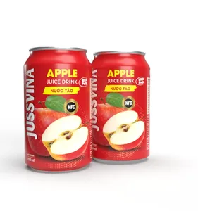 OEM JUSSVINA apple juice with pulp beverage manufacturer 100% from natural fresh tropical fruit - private label brand