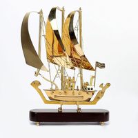 Artisanat métallique de haute qualité, bateau antique en laiton pour table, bureau et décoration de salon, de bureau et de maison