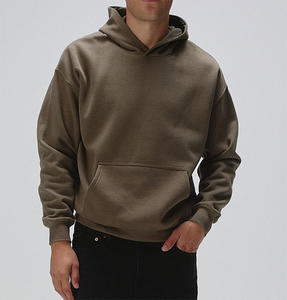 Sudaderas con Capucha de Corte Regular para Hombre, 100% Algodón, Invierno, Corta, Teñida - Product Image 1