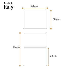 Mesa auxiliar de acrílico transparente moderna muebles de salón de diseño Nora hechos en Italia - Product Image 6