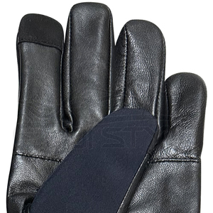 Guantes de Invierno con Pantalla Táctil, Mezcla de Piel de Oveja y Lona de Alta Calidad, Fabricante de Guantes Personalizados, Guantes de Moda para Clima Frío - Product Image 6