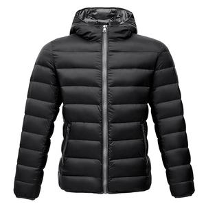 Customized Lightweight Men's Puffer <b>Jacket</b> with Hood Winter <b>Packable</b> down Coat - Product Image 1
