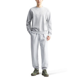 Fabricant fournisseur vente en gros personnalisé poids lourd 220g polyester/coton mélangé hommes ras-du-cou brodé sweatshirts automne - Product Image 5